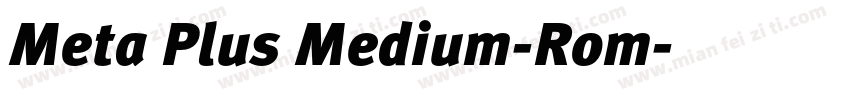 Meta Plus Medium-Rom字体转换
